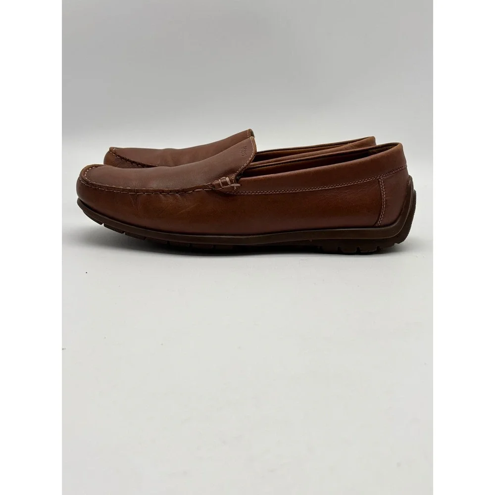 ECCO Mens Classic Moc 2.0 Brown Leather Driving Loafers Shoes Size 45 US 11-11.5